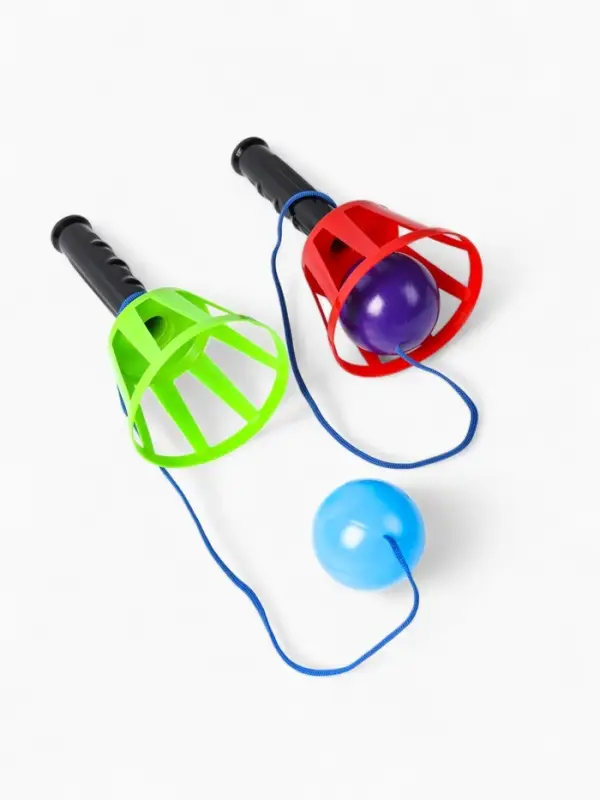 Игра &laquo;Поймай мяч&raquo;, корзинка d=10.5 см, мячик d=7.5 см 2 шт. (набор), МИКС