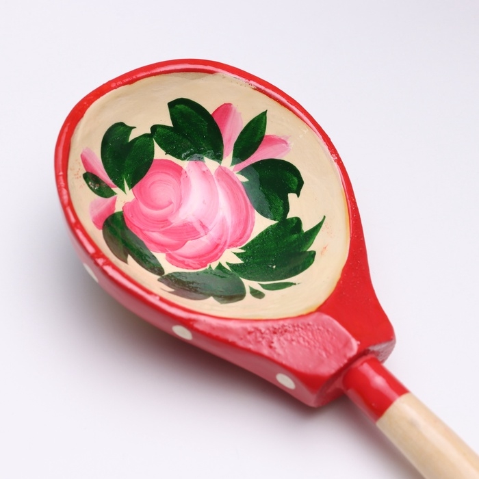 Ложка полубаская «Матрёшка», 19×6 см, микс Ложка полубаская «Матрёшка», 19×6 см, микс