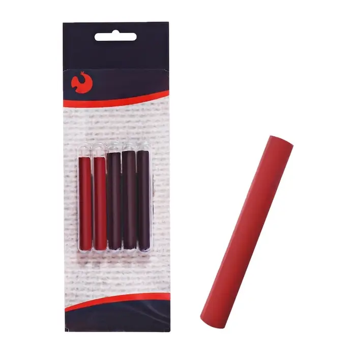 Набор сангина и сепия, 5 шт., (длина 55&plusmn;1 мм; диаметр 8 мм&plusmn; 1 мм) в блистере