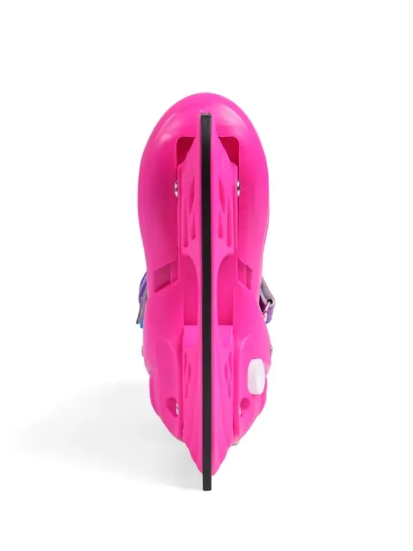 Коньки детские раздвижные BlackAqua, р. 30-33, для фитнеса, с роликовой платформой, мультиколор