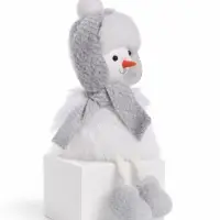Игрушка на ёлку &laquo;Снеговичок в шапке - ушанке&raquo;, 18 см