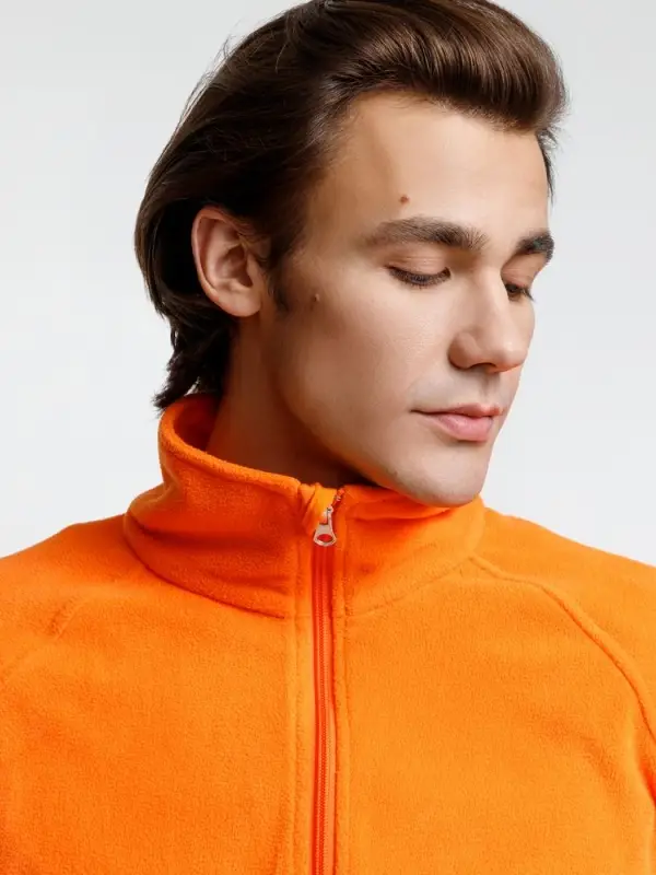 Куртка флисовая унисекс Fliska, оранжевая, размер M/L Куртка флисовая унисекс Fliska, оранжевая, размер M/L