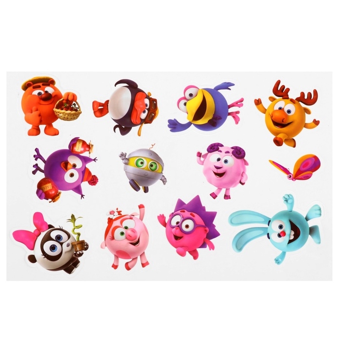 Игра развивающая на липучках Игра развивающая на липучках "Изучаем кто где живет", Смешарики