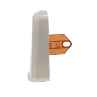 Угол наружный для плинтуса &laquo;Деконика&raquo;, с крепежом, 85 мм, 2 штуки, цвет 002 светло-серый