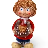 Садовая фигура из полистоуна &laquo;Домовичок Счастья&raquo;, 28&times;11&times;13 см