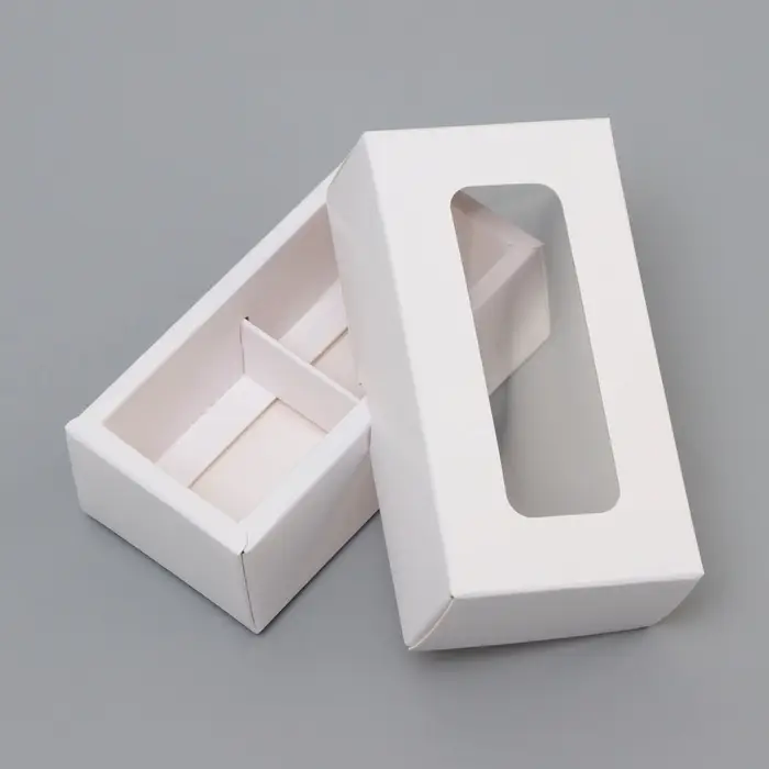 Коробка для 2 конфеты, белая, 10.5×5.5×3.5 см