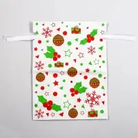 Пакет подарочный новогодний с завязками, &laquo;Ассорти&raquo;, 24&times;32 см