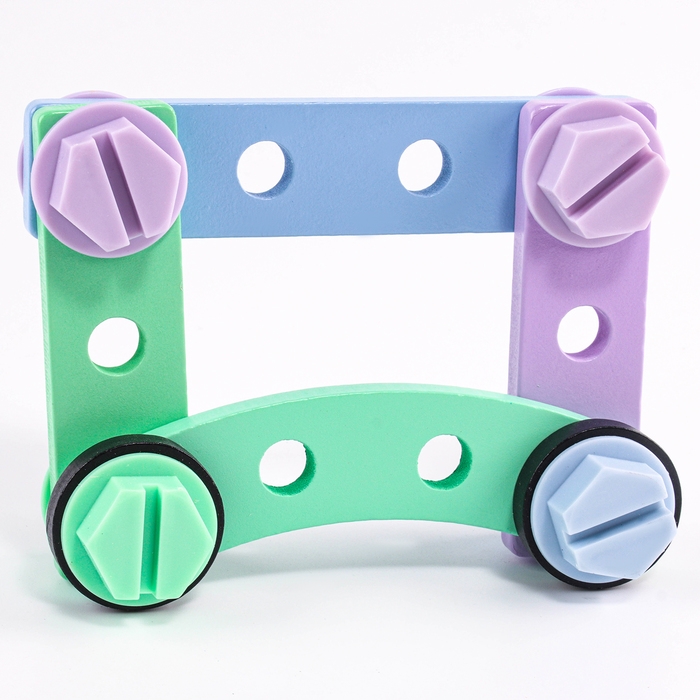 Деревянный конструктор «Маленький строитель», 21,3 × 17,5 × 4,5 см