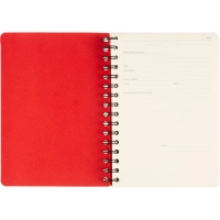 Ежедневник недатированный А5 PRAGMATIC на гребне, красный, 128л 3-748/05