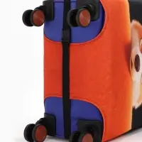 Чехол для чемодана &laquo;Корги&raquo;, 24", чёрный