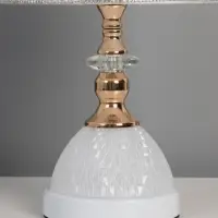 Лампа настольная &laquo;Ким&raquo; 1&times;40 Вт Е27 1&times;5 Вт LED белый/золото 23&times;23&times;40 см