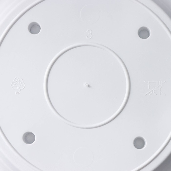 Горшок для цветов с поддоном «Сильвер ЭКО», 1.9 л, d=18 см, белый Горшок для цветов с поддоном «Сильвер ЭКО», 1.9 л, d=18 см, белый