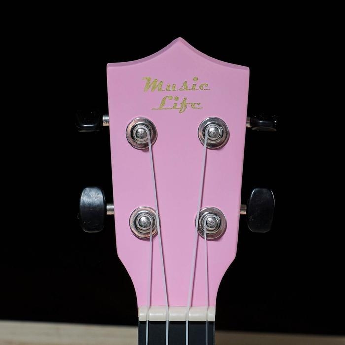 Укулеле сопрано, цвет розовый 53см Укулеле сопрано, цвет розовый 53см