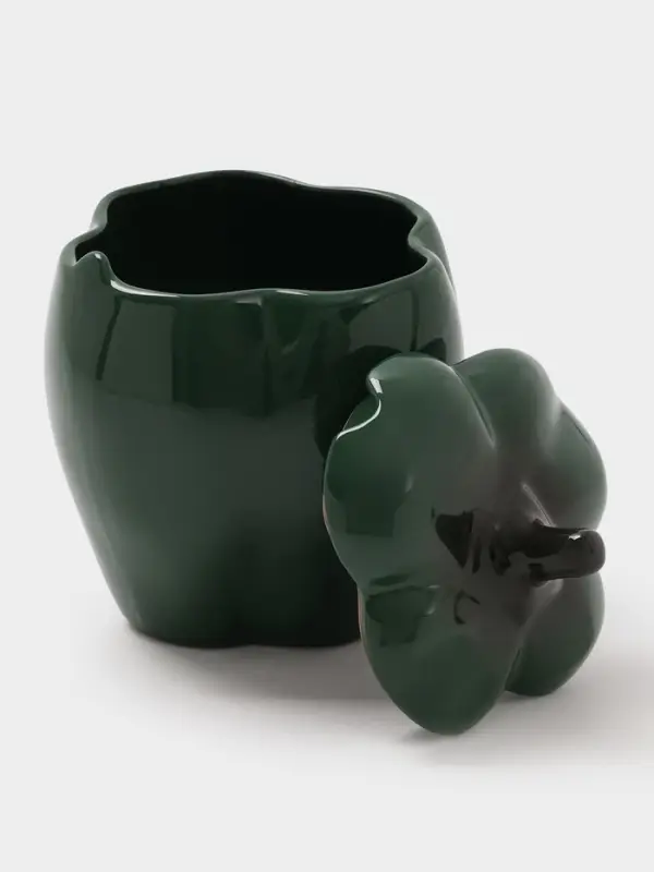 Горшок для запекания Борисовская керамика «Перец», 650 мл, зелёный Горшок для запекания Борисовская керамика «Перец», 650 мл, зелёный