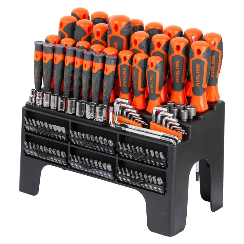 Набор отвёрток, бит и головок 125пр. в подставке (SL, PH, PZ, HEX, TORX, SQUARE)