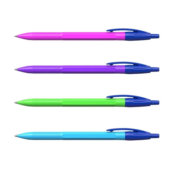 Ручка шариковая автоматическая ErichKrause R-301 Neon Matic, узел 0.7 мм, чернила синие, длина линии письма 2000 метров, МИКС Ручка шариковая автоматическая ErichKrause R-301 Neon Matic, узел 0.7 мм, чернила синие, длина линии письма 2000 метров, МИКС