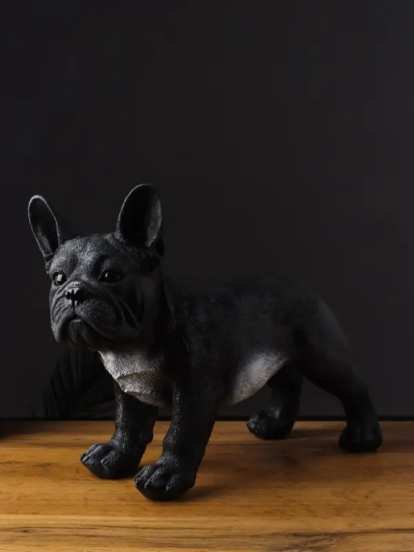 Фигура гипс «Французский бульдог», 14×34×25 см, чёрный