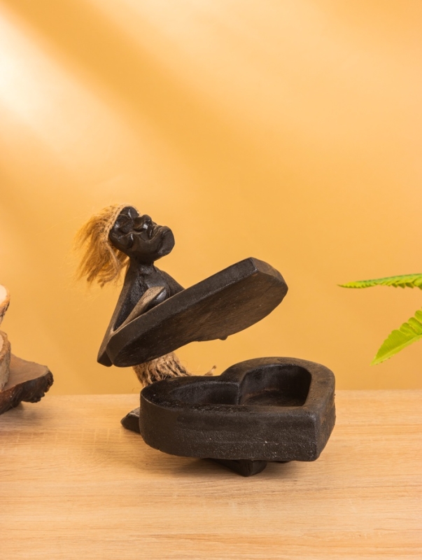 Шкатулка «Абориген хранитель», 14×15×16 см, дерево