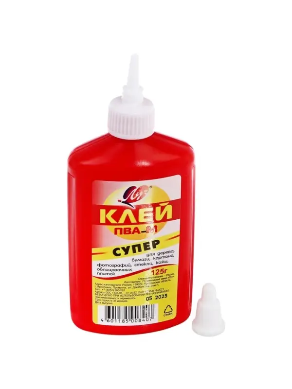 Клей ПВА-М &laquo;СУПЕР&raquo;, 125 г &laquo;Луч&raquo;