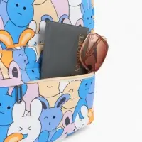 Рюкзак школьный &laquo;Зайки&raquo;, с пеналом, 29&times;12&times;41 см, разноцветный