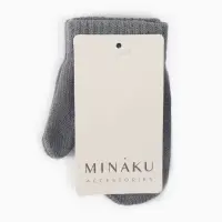 Варежки детские MINAKU, цвет серый, 12 см