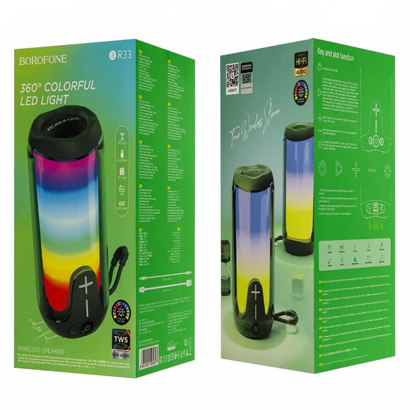 Портативная акустика BR33 BOROFONE темно-зеленая