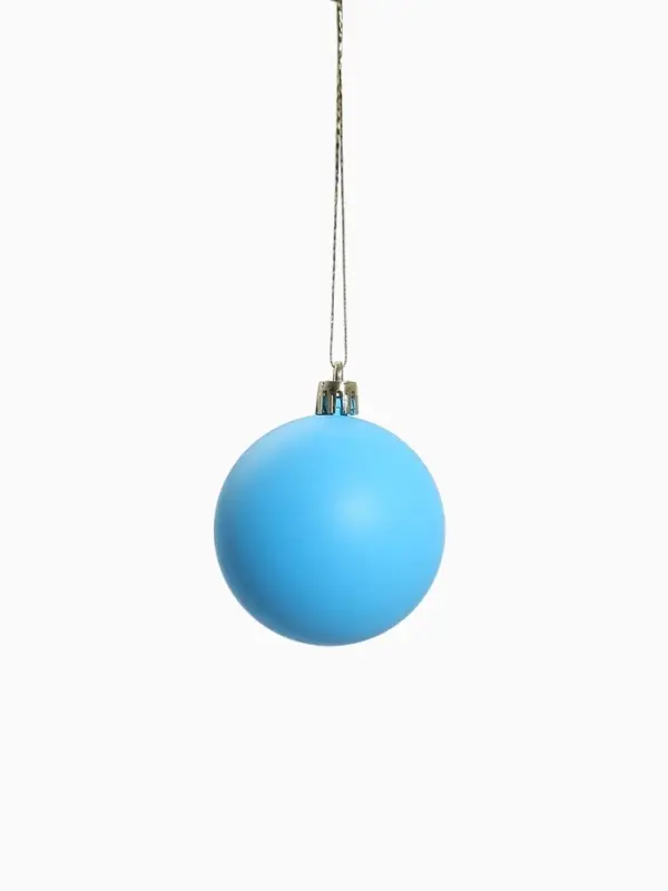 Ёлочные игрушки &laquo;Матовый&raquo;, шары новогодние, d=5.5 см, набор 3 шт., голубой