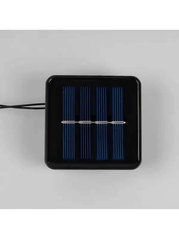 Гирлянда &laquo;Нить&raquo;, 2.7 м, с насадками &laquo;Белые шары&raquo;, уличная, IP44, 10 LED, 8 режимов, солнечная батарея, тёмная нить, свечение белое