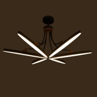 Люстра с ПДУ 1692/6 LED 168Вт 3000-6000К диммер серый 118х118х45 см BayerLux