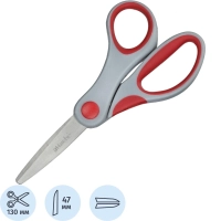 Ножницы Attache 13 см с пласт.прорезинен.ассимитр ручками