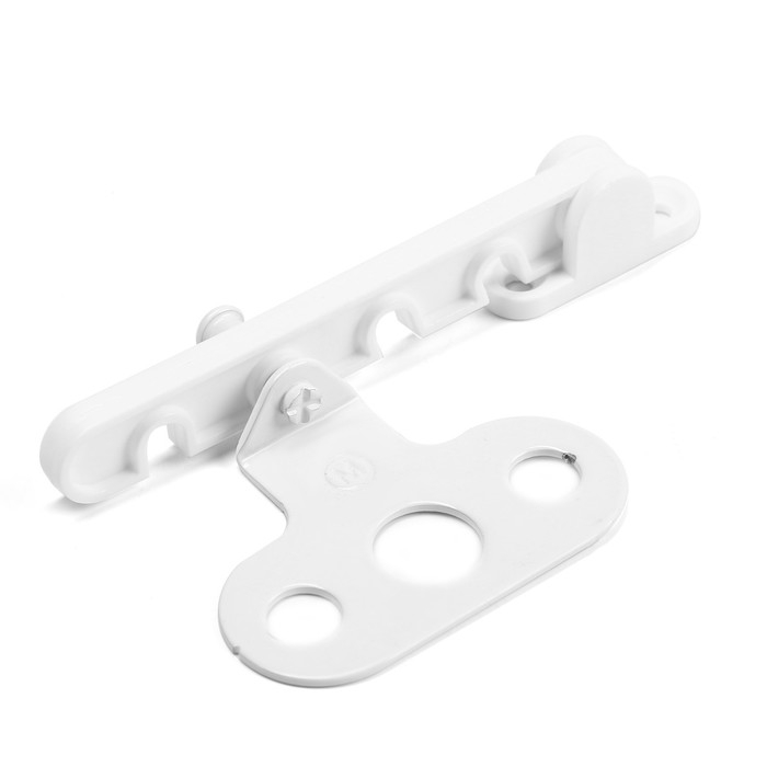 Ограничитель открывания окна пластиковый, L=105, белый 50 шт Ограничитель открывания окна пластиковый, L=105, белый 50 шт