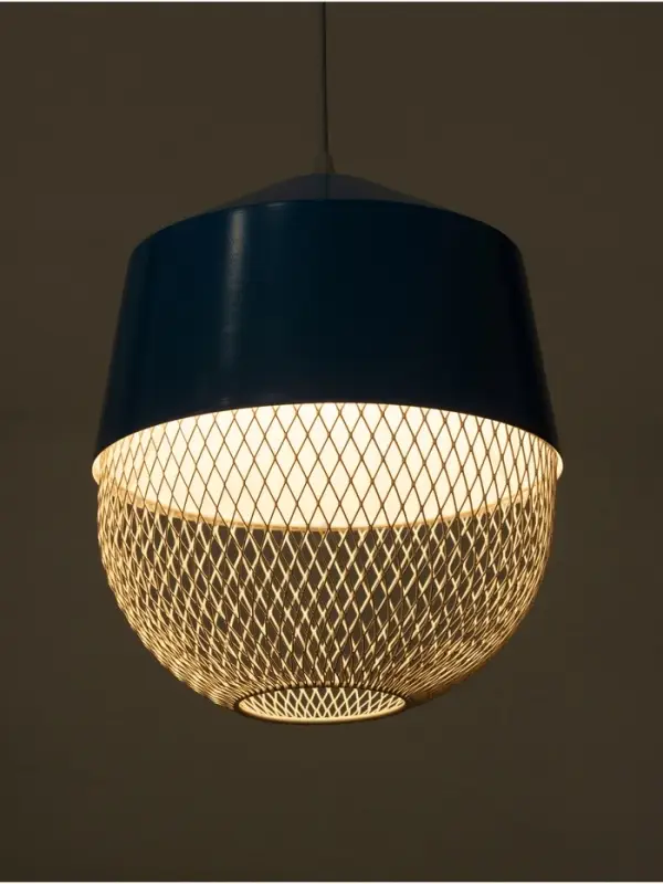 Светильник потолочный BayerLux Lisa, 1&times;40 Вт, Е27, небесный, 26&times;26&times;32 см