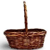 Корзина плетеная (ива)  27 х 21 х 11/28  см коричневый