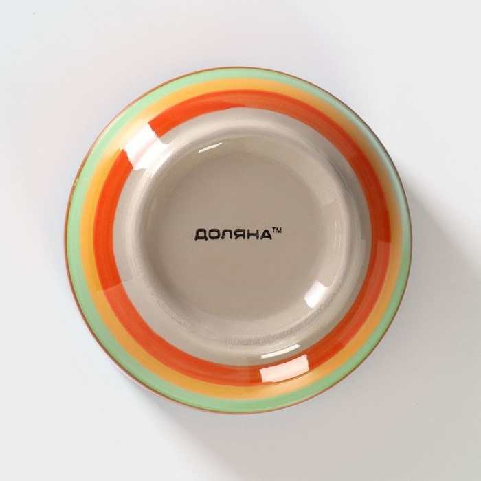 Салатник керамический Доляна «Индия», 300 мл, d=11 см, цвет оранжевый Салатник керамический Доляна «Индия», 300 мл, d=11 см, цвет оранжевый