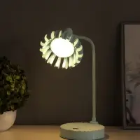 Лампа настольная RISALUX &laquo;Санди&raquo;, светодиодная, USB, АКБ, синяя, 11.7&times;14.5&times;18 см