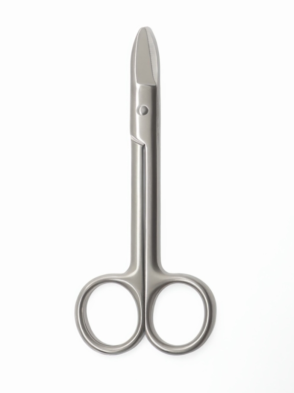 Ножницы педикюр прямые 8*20мм/11,8*5см серебр зип пакет QF Ножницы педикюр прямые 8*20мм/11,8*5см серебр зип пакет QF