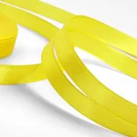 Лента атласная, 10 мм, 23&plusmn;1 м, жёлтая №15