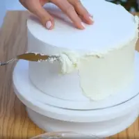 Фальшярус для торта круглый, d=25 см, h=10 см, белый