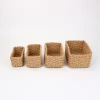 Набор корзин Village 4 шт.: 17&times;10&times;7, 21&times;12&times;9, 22&times;16&times;11, 26&times;18&times;12 см, бумага, бежевые