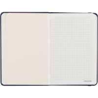 Бизнес-блокнот Attache (100x150 мм) А6, ЭССЕ,балакр,резин,клетка,синий, 80л