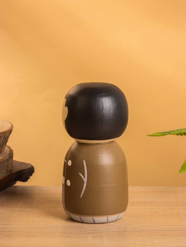 Деревянная кукла кокеши Деревянная кукла кокеши "Макото" 7х7,5х15 см