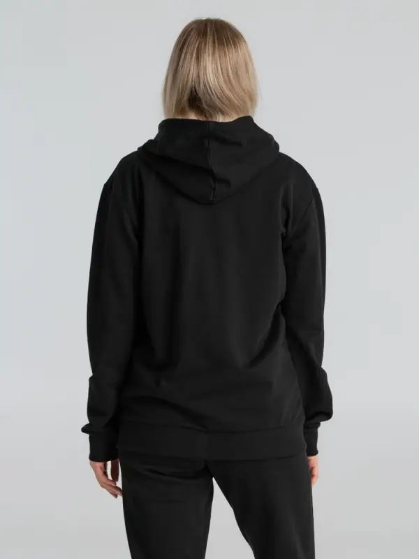 Толстовка на молнии с капюшоном Unit Siverga черная, размер XS Толстовка на молнии с капюшоном Unit Siverga черная, размер XS
