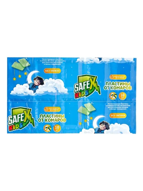 Набор от комаров SAFEX KIDS (фумигатор+жидкость+пластины), детский, 1 шт.