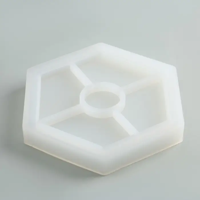 Подставка из гипса. Набор для создания поддона с красками «Шестиугольник»