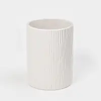 Набор для ванной "Rain", 2 предмета (дозатор для мыла, стакан), цвет белый