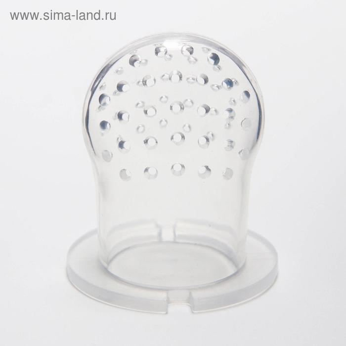 Ниблер для прикорма, с силиконовой сеточкой «Зайчик», цвет голубой Ниблер для прикорма, с силиконовой сеточкой «Зайчик», цвет голубой