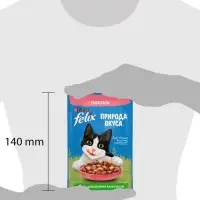 Влажный корм Felix Природа вкуса для кошек, лосось, 75 г