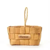 Корзина плетёная для хранения, 17&times;10&times;9 см, ручка h=9.5 см, секвойя