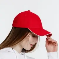 Бейсболка Spiker, красная с белым