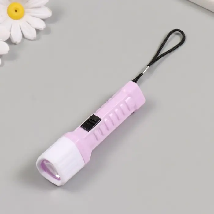 Фонарик брелок для ключей на кольце «Зефирный», LR44×3 шт., 2.5×2.7×9.5 см, МИКС Фонарик брелок для ключей на кольце «Зефирный», LR44×3 шт., 2.5×2.7×9.5 см, МИКС